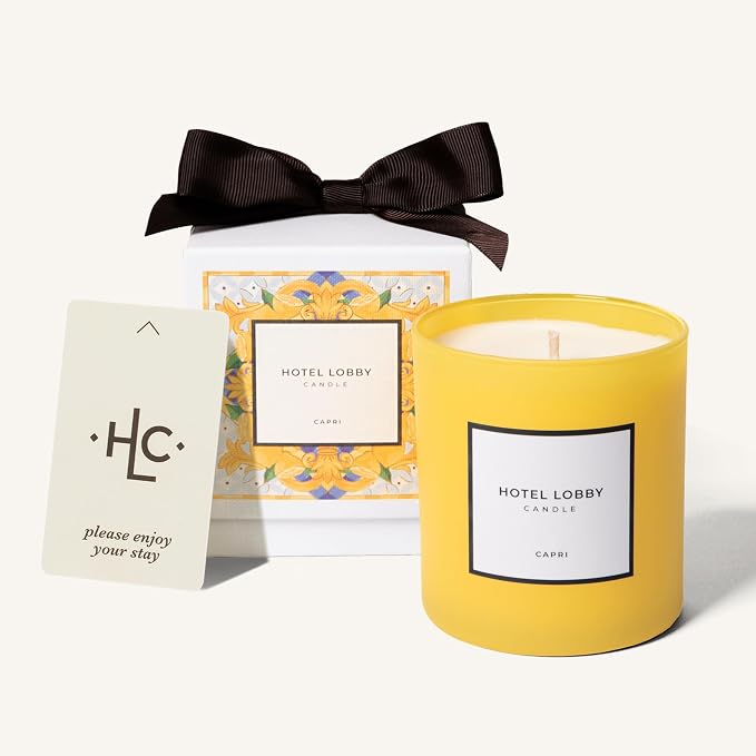 Hotel Lobby Capri Candle – Hand-Poured 9.75oz 100% Soy Wax by HotelLobbyCandle