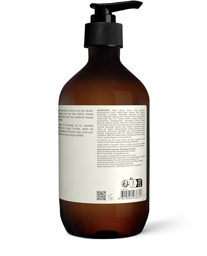 Aesop Eleos Nourishing Body Cleanser | Moisturizing Body Wash - Image 7