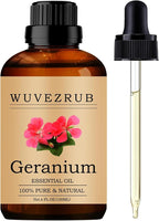 Geranium Essential Oils, 120ML Pure and Natural Essential Oil by WUVEZRUB