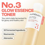 numbuzin No.3 Super Glowing Essence Toner, Jumbo Szie, Fermented Toner - Image 2