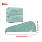 M-bestl 2 Pack Microfiber Hair Towel Wrap, Hair Drying Towel - Image 6