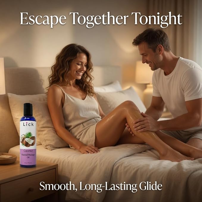 Lick Coconut Flavored Massage Oil – Tropical Edible Massage Oil - Image 8