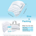 Beautybaby Bathtub Spa Pillow Bath Pillows - Image 7