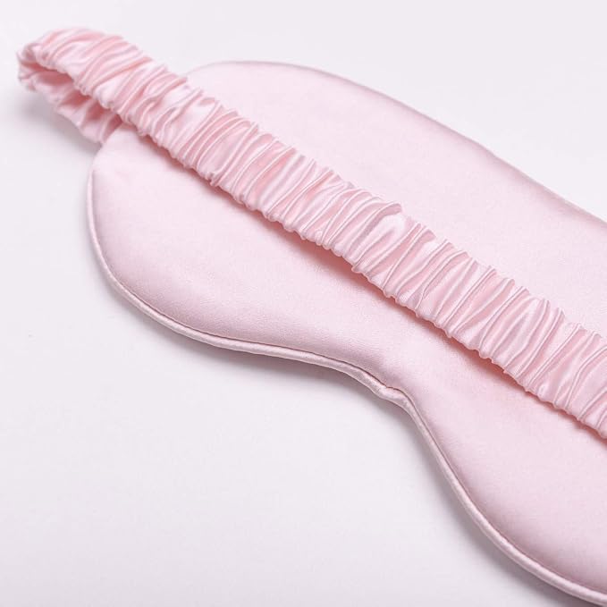 Silk Sleep Mask Light Blocking Luxury 100% Mulberry 19mm Silk Eye Mask Eye - Image 3