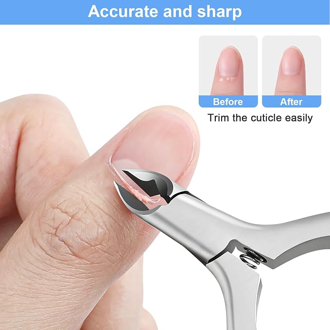 CGBE Cuticle Trimmer, Professional Cuticle Nippers Remover Tools, Non-slip - Image 4