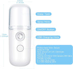 Honoson 2 Pack Nano Facial Mister Spray Bottle Handheld Humidifier Portable - Image 2