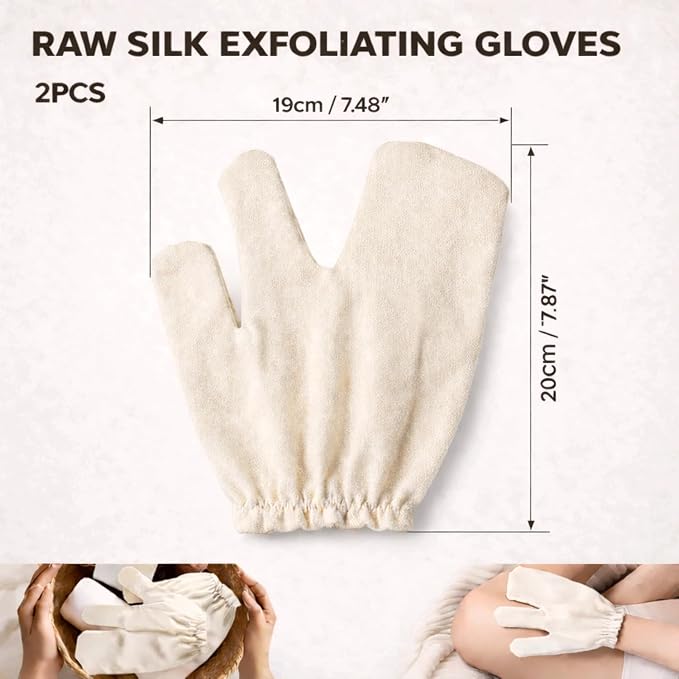 Garshana Gloves Raw Silk Gloves - Image 8