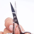 Nail Scissors Curved Micro Serrated Stainless Steel Eyebrow Scissors - Image 7