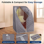 SereneLife Portable Infrared Home Spa | One Person Sauna | Heating Foot Pad and - Image 5