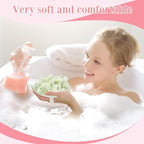 Boao 3 Pcs Bath Shower Pouf Sponge Mesh Pouf Shower Ball Exfoliating Body - Image 3
