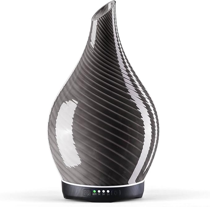 Porseme 280ml Essential Oil Diffuser Glass Color Changing Aroma Air Diffusers by Porseme