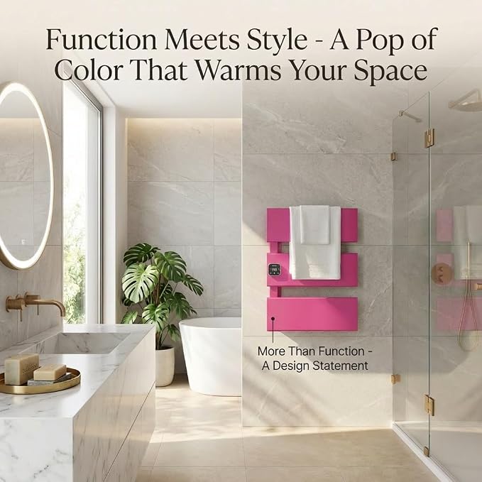 Electric Towel Warmer, Heated Towel Rack - Image 7