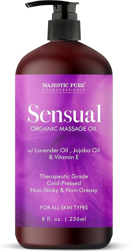 MAJESTIC PURE Organic Sensual Massage Oil by BeautyandPersonalCare