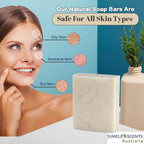 Simple Scents Australia Oatmeal & Milk Scented Natural Soap Bars, 3.5oz - Image 6