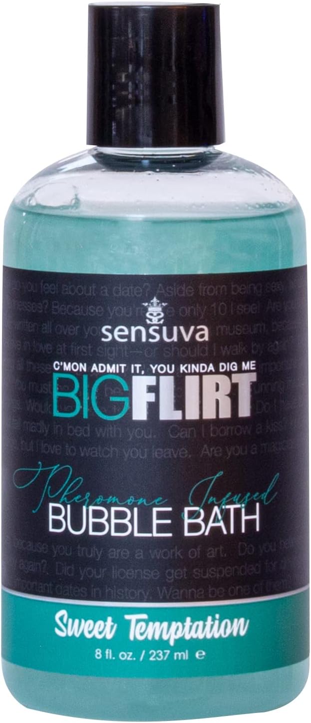 Big Flirt Pheromone Bubble Bath | Sweet Temptation 8 fl.oz. by Sensuva