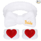 Bridal Print Plush Wash Face Headband by Miroksh