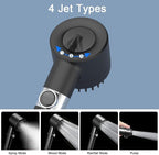 Filtered Shower Head with Handheld, High Pressure 4 Spray Showerhead with - Image 3