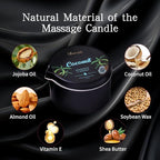 Massage Oil Candle 3 Pack, Coconut Oil Based-Daily Moisturizing Body Oil - Image 2