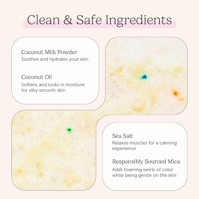 Coconut Milk Bath Soak, Salt Bath, Bubble Bath, Natural Detox Foaming Body Soak - Image 3