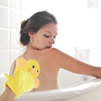 JIEYAO 2 Pcs Bath Mitt Washcloths Gloves, Cute Cartoon Exfoliating Glove Body - Image 6