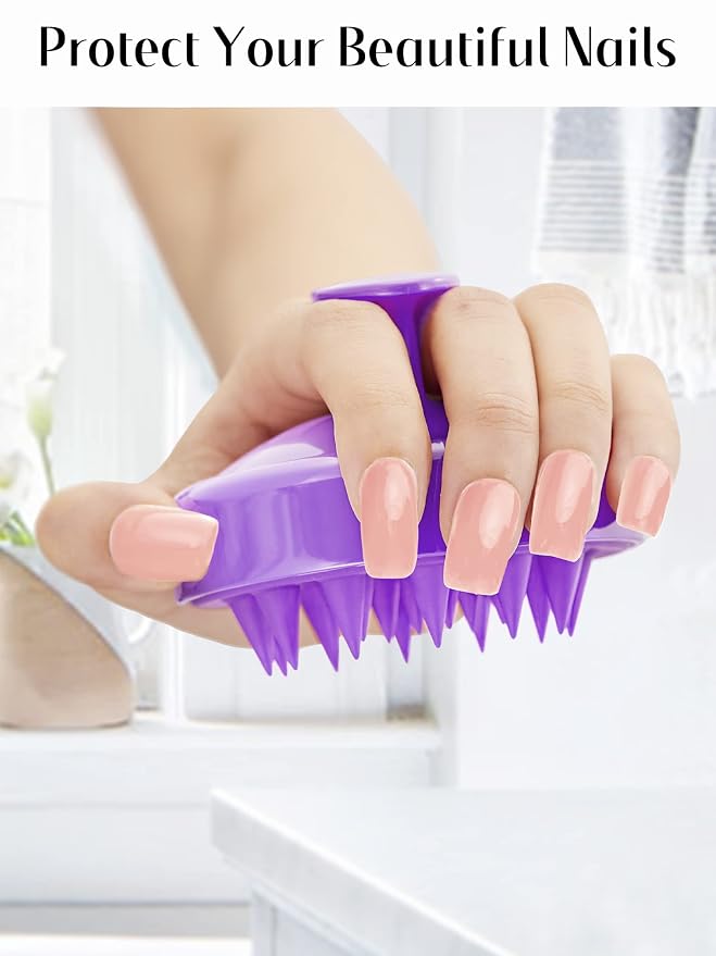 HEETA Scalp Massager Hair Growth, Soft Silicone Scalp Scrubber Shampoo Brush - Image 4