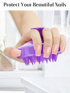 HEETA Scalp Massager Hair Growth, Soft Silicone Scalp Scrubber Shampoo Brush - Image 4