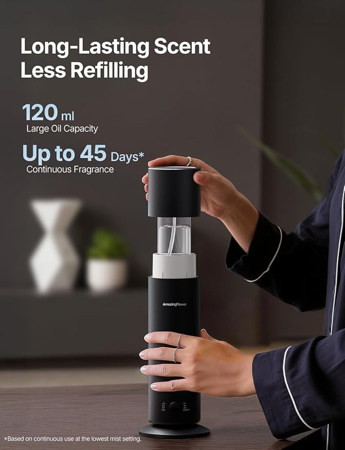 Waterless Essential Oil Diffuser, Smart Scent Diffuser - Image 6