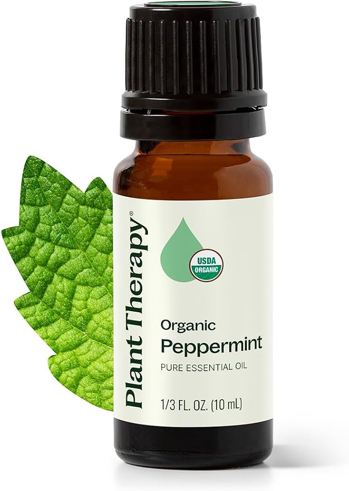 Plant Therapy Organic Peppermint Essential Oil 10 mL, 100% Pure, USDA Certified by PlantTherapy