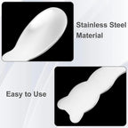 Pndeyo 3pcs Mini Stainless Steel Makeup Spatula, Reusable Cosmetic Cream - Image 3