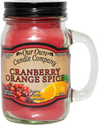Our Own Candle Company, Cranberry Orange Spice Scented Mason Jar Candle by OurOwnCandleCompanycandles
