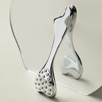 pfefe Stainless Steel Gua Sha & Face Roller, 3-in-1 Dolphin Facial Roller - Image 9