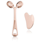 Yeamon Gua Sha Facial Tools and Face Roller Set, Facial Massage Tool by Yeamon