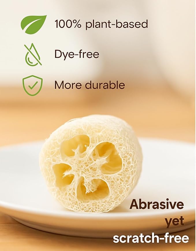 Loofah Body Scrubber Sponge 4-Pack - Image 2