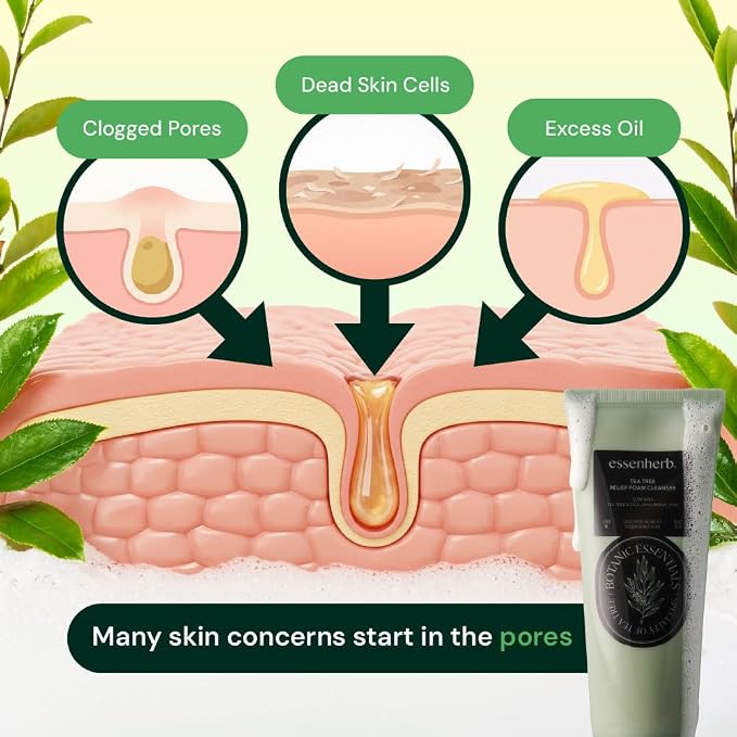TeaTree relief Foam Cleanser -Gentle Face Wash - Image 6
