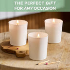 Simply Soson Scented Votive Candles, Bulk Set of 24 White Sage Small Candles - Image 5