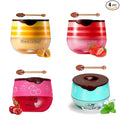 4 PCS Bee Lip Balm Honey Pot, Lip Mask Propolis Moisturizing, Prevention Dry by WFWJ
