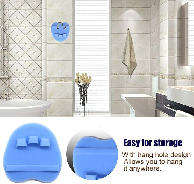 1 Pack Soft Silicone Shower Brush, Body & Face & Short Hair Wash, Bath - Image 3
