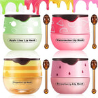 FYEBOO Fruit Lip Mask Set with Honey & Vitamin E, Moisturizing Overnight by FYEBOO