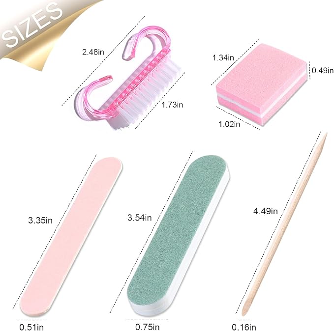 5-Piece Disposable Manicure Kit, Bulk Mini Nail Care Set - Image 3