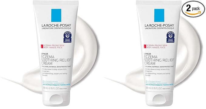 La Roche-Posay Lipikar Soothing Relief Eczema Cream, Face and Body Lotion by LaRochePosay
