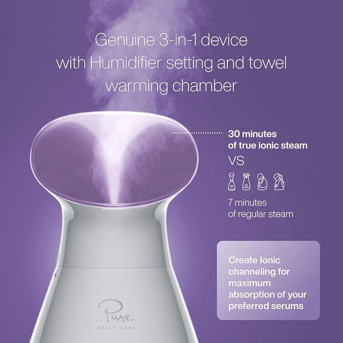 NanoSteamer Large 3-in-1 Nano Ionic Facial Steamer - Image 3