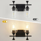 Bathroom Light Fixtures, Matte Black Vanity Lights - Image 2