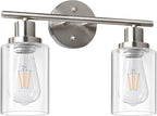 Unicozin 2 Light Vanity Lights, Brushed Nickel Wall Sconce Light by Unicozin