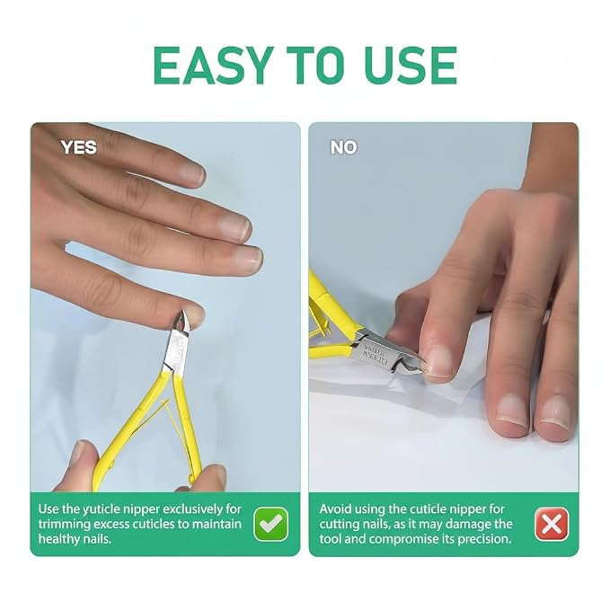 Professional Cuticle Trimmer Nail Cuticle Cutter Stainless Steel Cuticle Nippers - Image 7