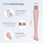 Blackhead Remover Tool, Stainless Steel Face Scraper, Skin Scrubber Face Spatula - Image 4
