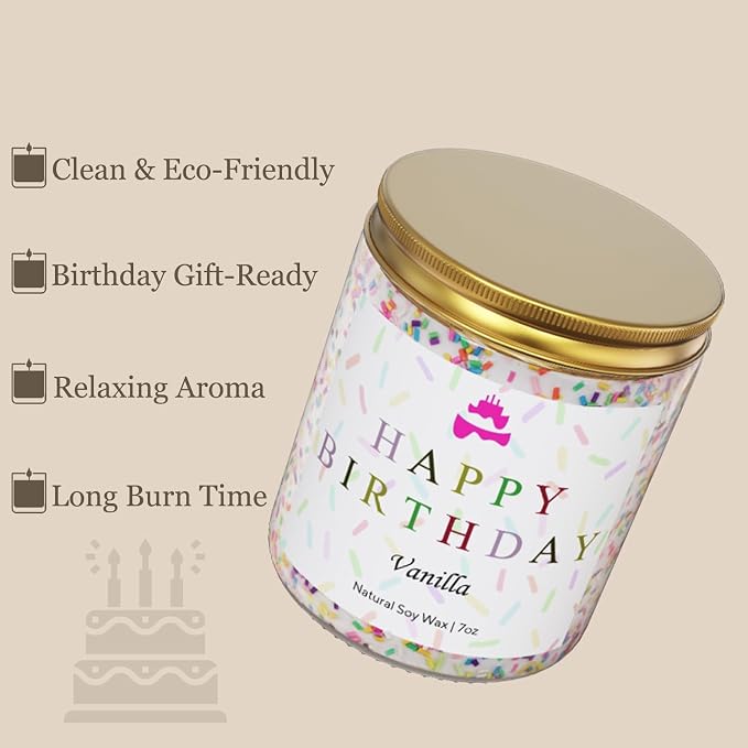 Lihome Happy Birthday Candle - Image 3