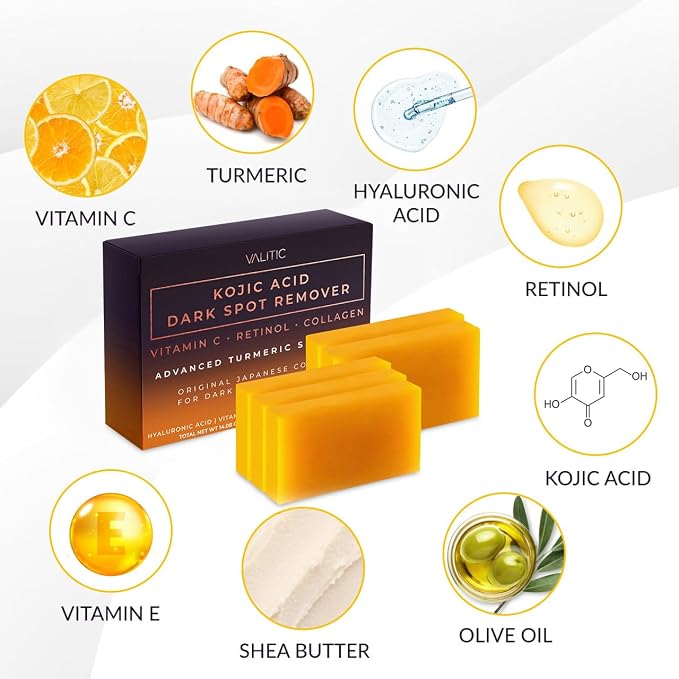 VALITIC Kojic Acid Dark Spot Remover Soap Bars - Image 5