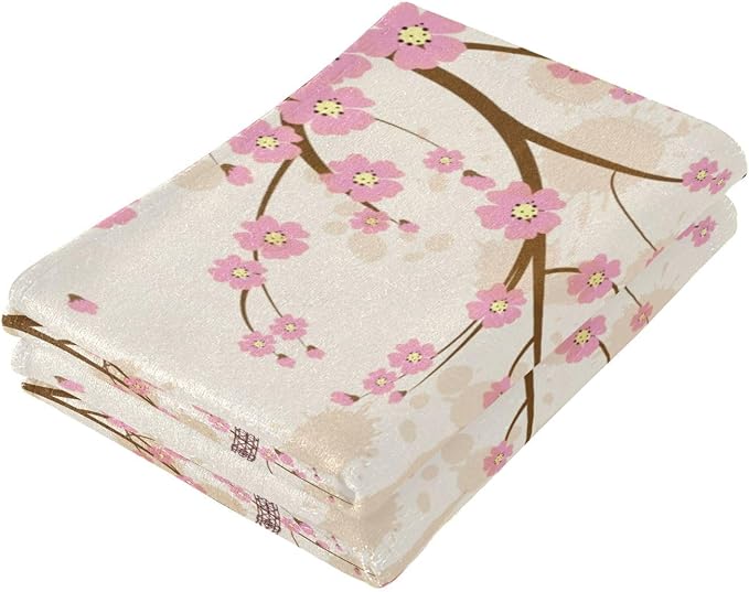 Pink Cherry Blossom Paris Hand Towels - Image 7