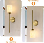 Gold Wall Sconces Set of 2 - Image 8