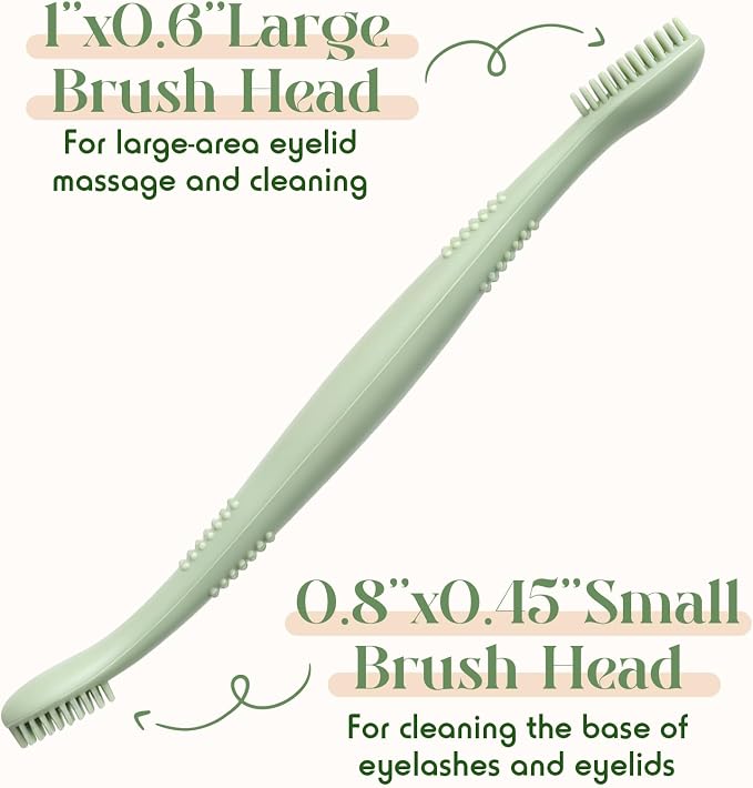 Mifoci 3 Pcs Eyelid Brush with Soft Silicone - Image 3